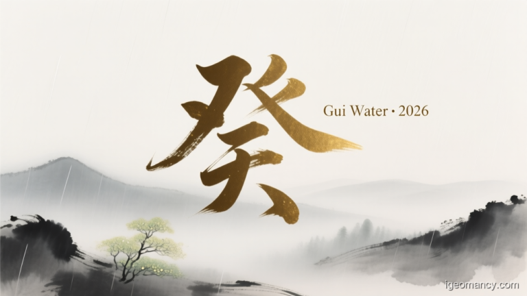 Gui Yin Water Day Master BaZi Forecast: September 22, 2026 — 己亥 Earth Pig Day | iGeomancy