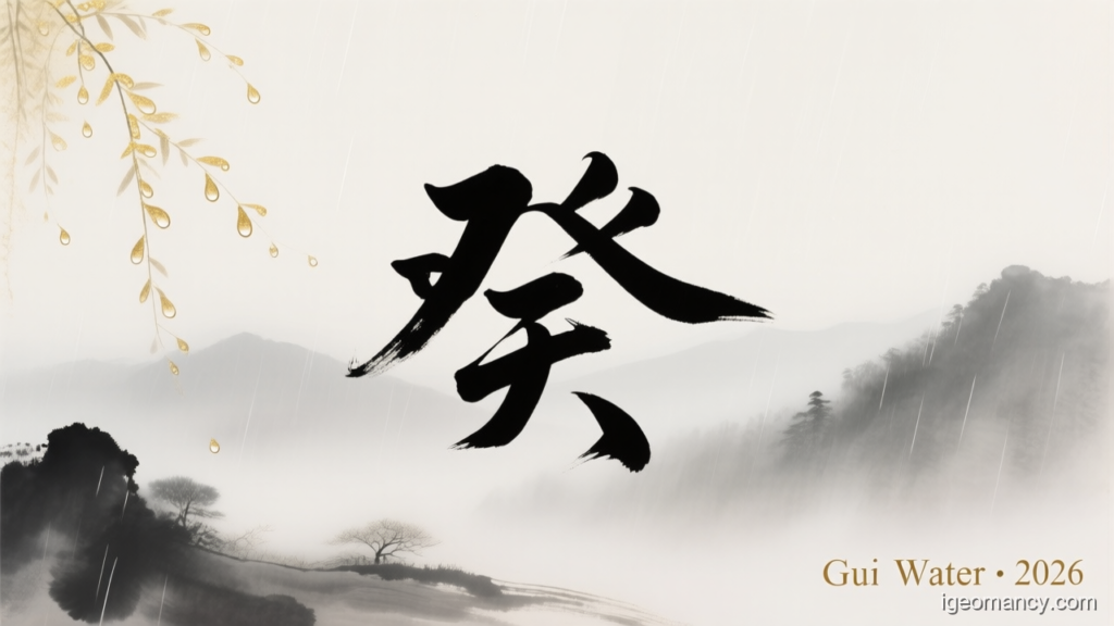 Gui Water · 2026 — Gui Yin Water Day Master BaZi Forecast: September 23, 2026 — 庚子 Metal Rat Day | iGeomancy
