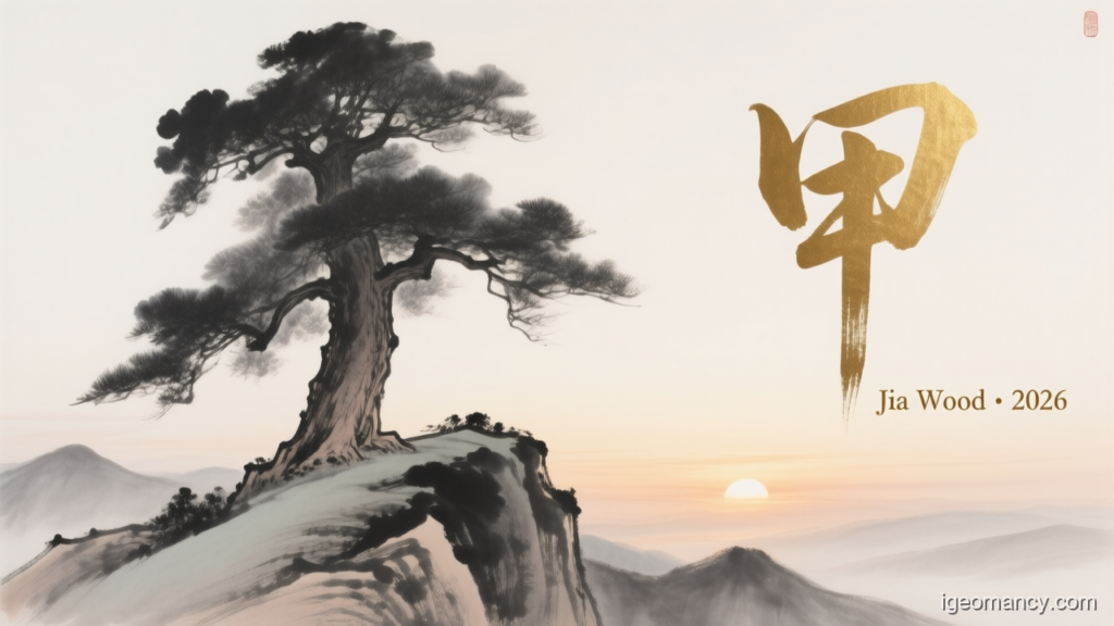 Jia Wood · 2026 — Jia Yang Wood Day Master BaZi Forecast: September 24, 2026 — 辛丑 Metal Ox Day | iGeomancy