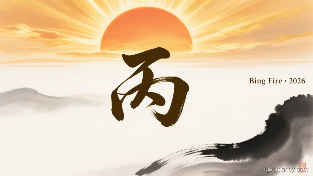 Bing Fire · 2026 — Bing Yang Fire Day Master BaZi Forecast: September 24, 2026 — 辛丑 Metal Ox Day | iGeomancy
