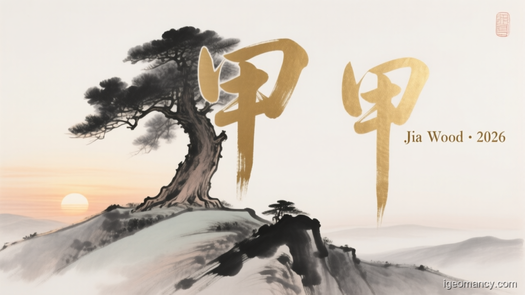 Jia Wood · 2026 — Jia Yang Wood Day Master BaZi Forecast: September 25, 2026 — 壬寅 Water Tiger Day | iGeomancy