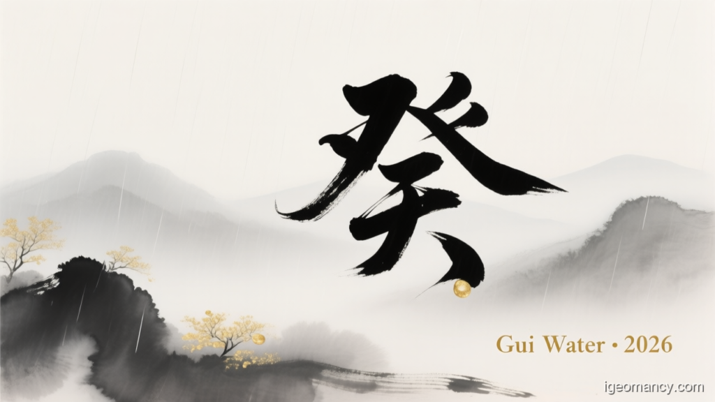 Gui Water · 2026 — Gui Yin Water Day Master BaZi Forecast: September 29, 2026 — 丙午 Fire Horse Day | iGeomancy