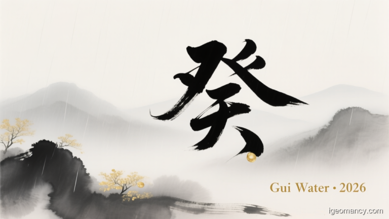 Gui Yin Water Day Master BaZi Forecast: September 29, 2026 — 丙午 Fire Horse Day | iGeomancy