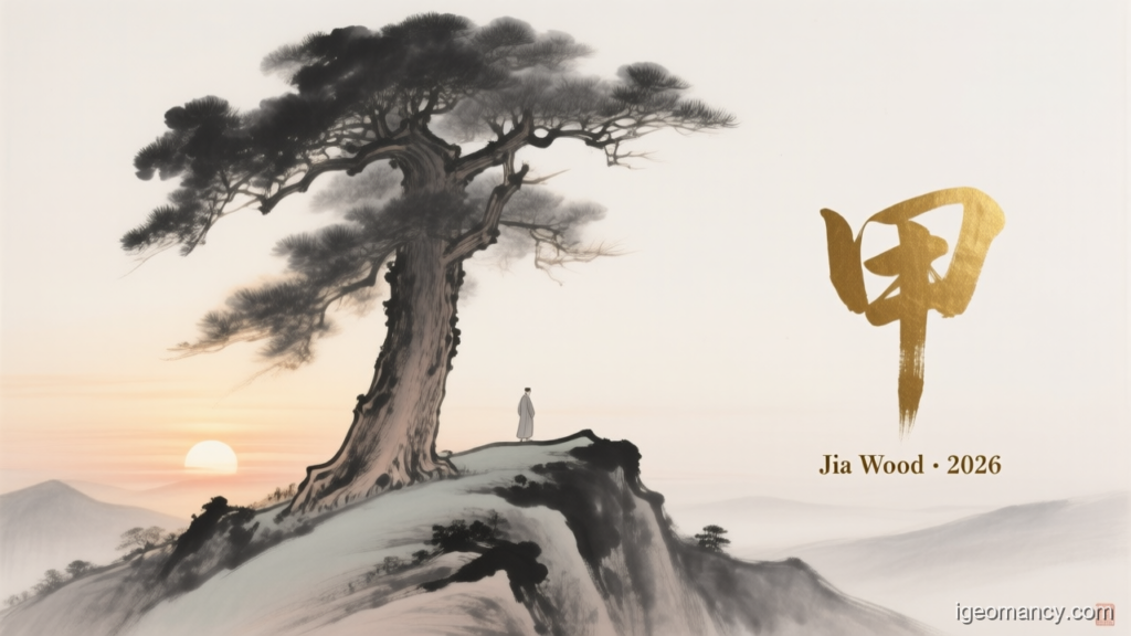 Jia Wood · 2026 — Jia Yang Wood Day Master BaZi Forecast: September 30, 2026 — 丁未 Fire Goat Day | iGeomancy