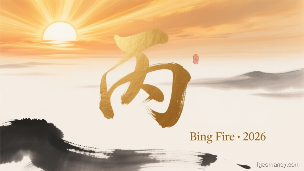 Bing Fire · 2026 — Bing Yang Fire Day Master BaZi Forecast: September 30, 2026 — 丁未 Fire Goat Day | iGeomancy