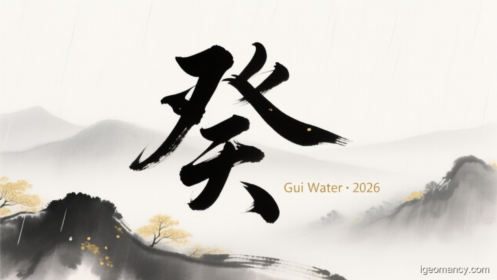 Gui Water · 2026 — Gui Yin Water Day Master BaZi Monthly Forecast: October 2026 — 丁酉 Fire Rooster Month | iGeomancy
