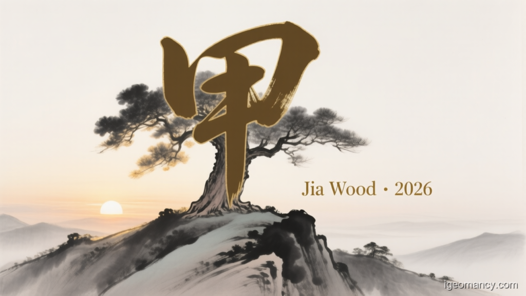 Jia Wood · 2026 — Jia Yang Wood Day Master BaZi Forecast: October 2, 2026 — 己酉 Earth Rooster Day | iGeomancy