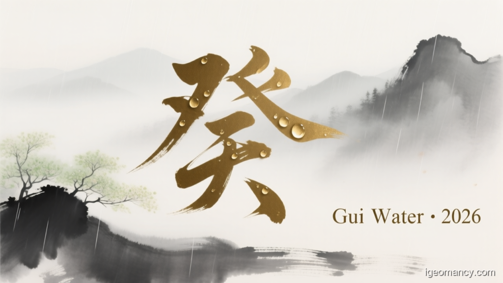 Gui Water · 2026 — Gui Yin Water Day Master BaZi Forecast: October 2, 2026 — 己酉 Earth Rooster Day | iGeomancy