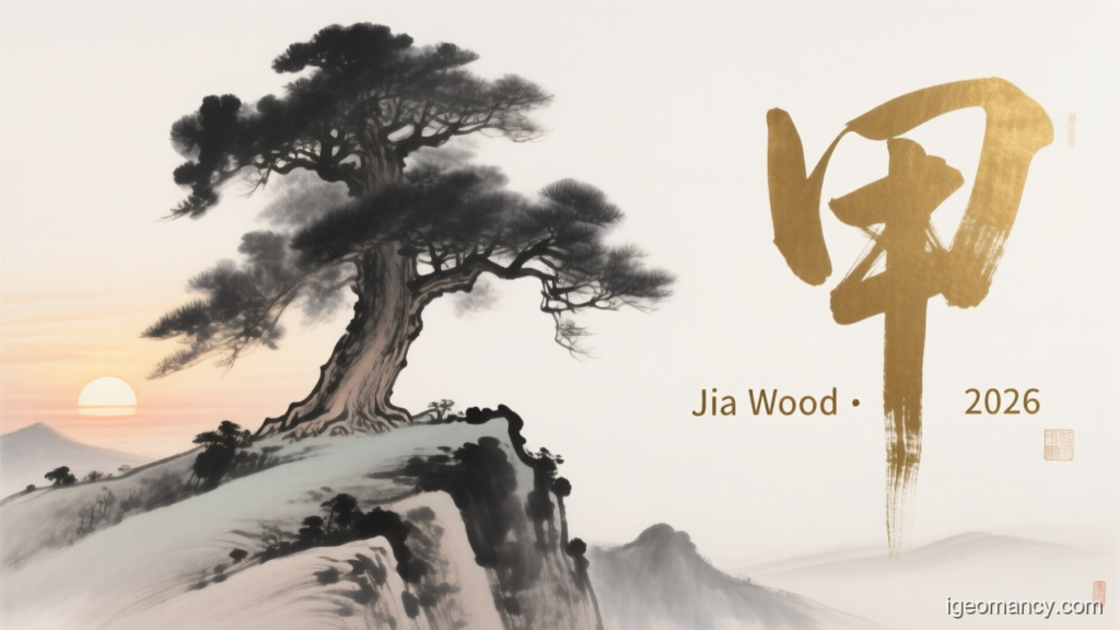 Jia Wood · 2026 — Jia Yang Wood Day Master BaZi Forecast: October 3, 2026 — 庚戌 Metal Dog Day | iGeomancy