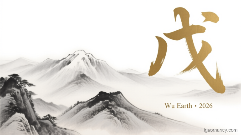 Wu Yang Earth Day Master BaZi Forecast: October 3, 2026 — 庚戌 Metal Dog Day | iGeomancy