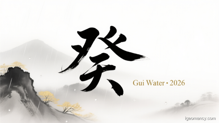 Gui Yin Water Day Master BaZi Forecast: October 3, 2026 — 庚戌 (Metal Dog) Day | iGeomancy