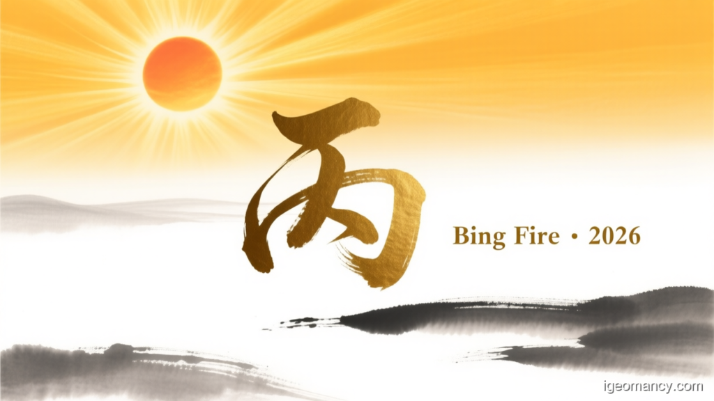 Bing Fire · 2026 — Bing Yang Fire Day Master BaZi Forecast: October 4, 2026 — 辛亥 Metal Pig Day | iGeomancy