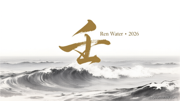 Ren Yang Water Day Master BaZi Forecast: October 4, 2026 — 辛亥 Metal Pig Day | iGeomancy
