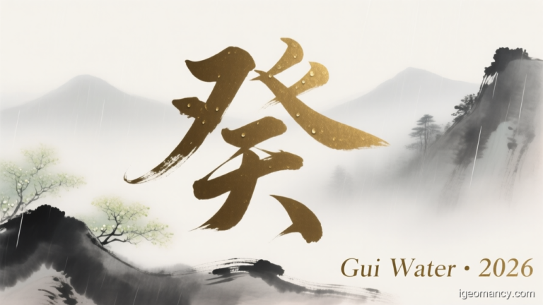 Gui Yin Water Day Master BaZi Forecast: October 4, 2026 — 辛亥 Metal Pig Day | iGeomancy