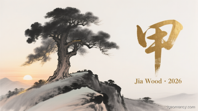 Jia Yang Wood Day Master BaZi Forecast: October 6, 2026 — 癸丑 Water Ox Day | iGeomancy