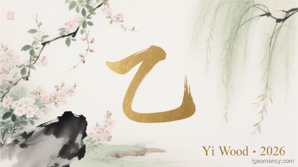 Yi Wood · 2026 — Yi Yin Wood Day Master BaZi Forecast: October 6, 2026 — 癸丑 Water Ox Day | iGeomancy