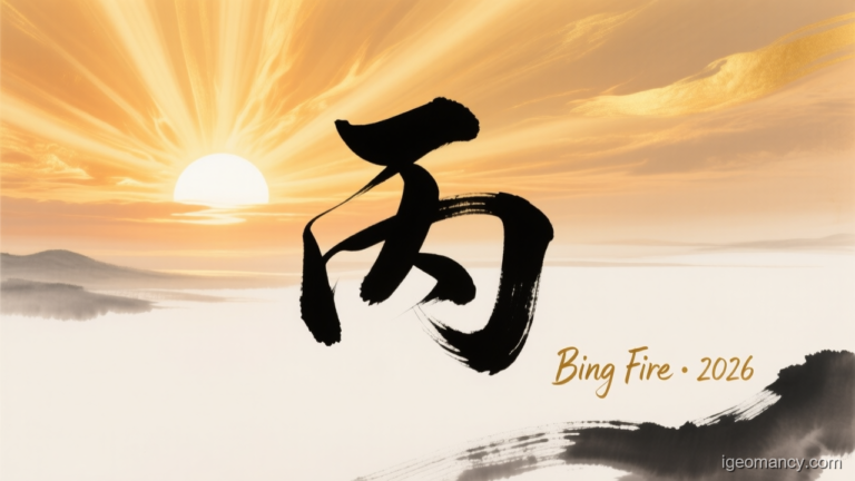 Bing Yang Fire Day Master BaZi Forecast: October 6, 2026 — 癸丑 Water Ox Day | iGeomancy