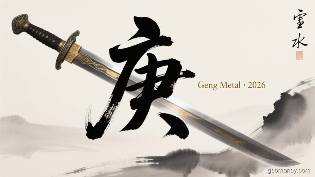 Geng Metal · 2026 — Geng Yang Metal Day Master BaZi Forecast: October 7, 2026 — 甲寅 Wood Tiger Day | iGeomancy