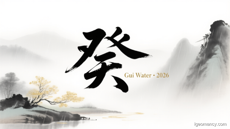 Gui Yin Water Day Master BaZi Forecast: October 7, 2026 — 甲寅 Wood Tiger Day | iGeomancy