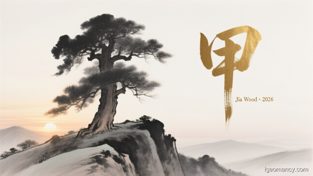 Jia Wood · 2026 — Jia Yang Wood Day Master BaZi Forecast: October 8, 2026 — 乙卯 Wood Rabbit Day | iGeomancy