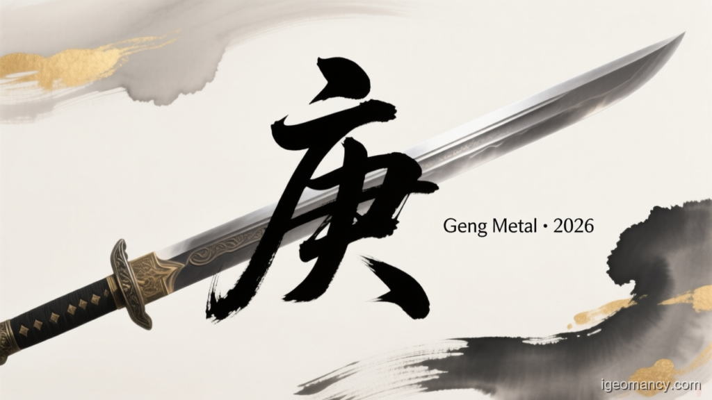 Geng Metal · 2026 — Geng Yang Metal Day Master BaZi Forecast: October 8, 2026 — 乙卯 Wood Rabbit Day | iGeomancy