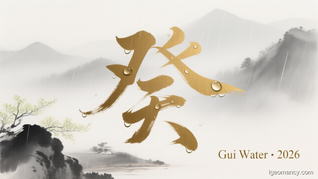 Gui Water · 2026 — Gui Yin Water Day Master BaZi Forecast: October 1, 2026 — 戊申 Earth Monkey Day | iGeomancy